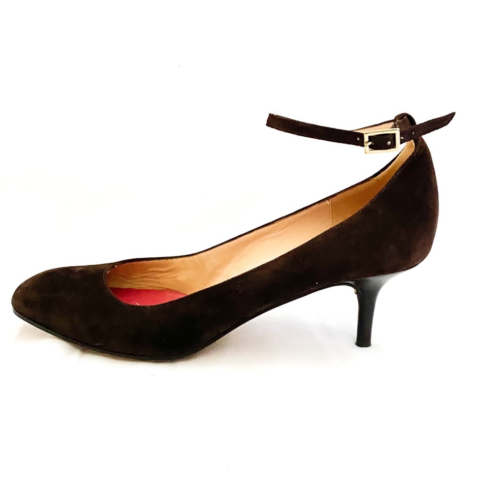 KATE SPADE Brown Suede Kitten Heels